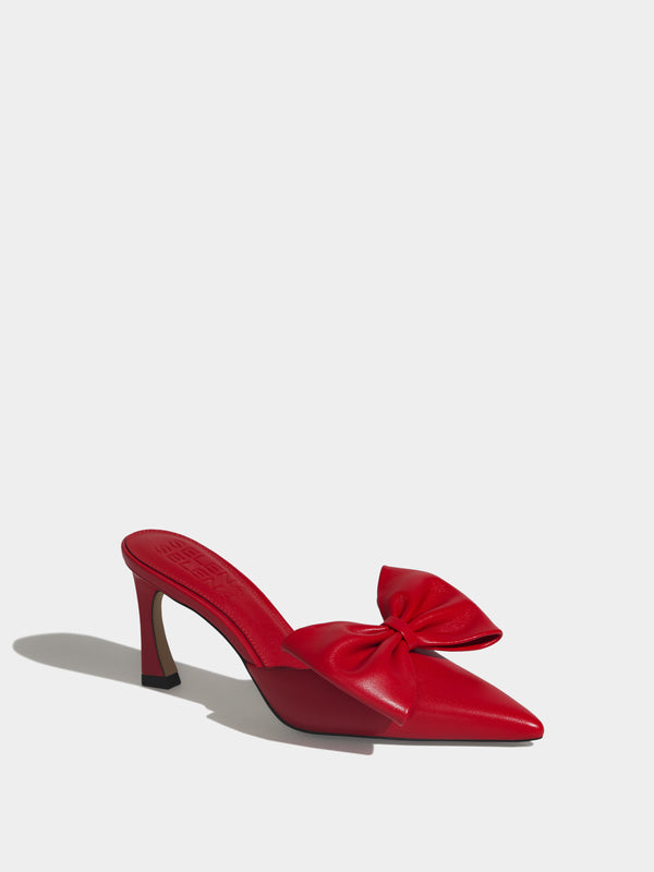 The Vixen Bow Mule in Reckless Red